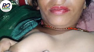 Desi Aunty Fucked Hard in Green Saree - Hindi Audio Village Sex