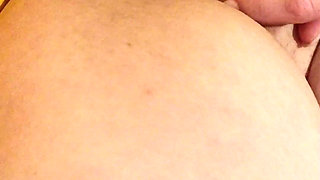 Wet Pussy Cums on Big Tits