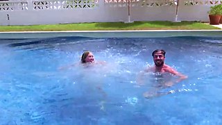Blonde Tattooed Amateur Gets Fucked And Sucks Cock On A Terrace