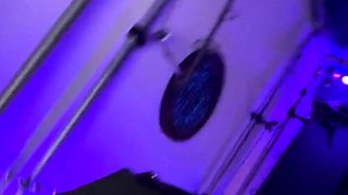 Brunette solo darling masturbating at home