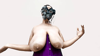 Hucow bunny milking and bouncing udders