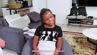 Shy EBONY TEEN creamed on my BWC