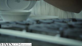 Christian Clay and Leah Gotti's shaved action by Vixen