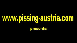 peeing old slave outdoor