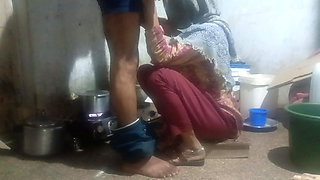 took it in her mouth and said, "Put it down."