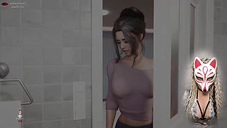 Ms. Denvers is a gorgeous mommy enjoying a bath time session