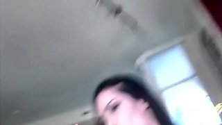 BRINA DILDO GYM SHORTS: Cowgirl, Babe  Brunette Porn