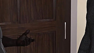 Busty MILF Landlady Nailed and Creampied by a Horny Black Oldman