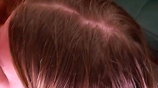 Blonde & Redhead Lingerie POV Blowjob with Facial