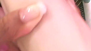 Petite Amateur Takes on a Monster Dildo in Her Tight Black Pussy in Solo Video