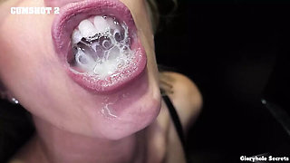 Blonde Babe Lauren Phillips Sucks Big Cock at Gloryhole for the First Time