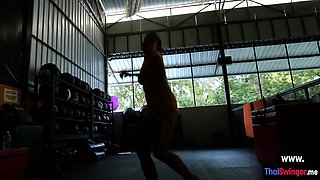 Petite teen gets fucked after training