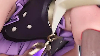 Mercy Kitty Cosplay - Tight Pussy Needs a Big Dick Overwatch 3D Animation