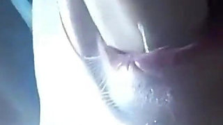 Second View of a MILF Hooded in Nylon, Blindfolded with Duct Tape, Facialized, and Cummed in Mouth