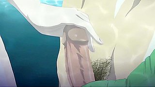 Hentai Anime In Cheating With Hairy Babe In Sauna
