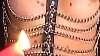 Bound Mature MILF Drains Cock While Clamped and Restrained