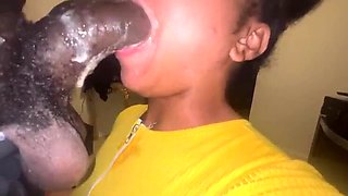 My Stepsister Fiji Sucks BBC Dick - Blowjob & Doggystyle with Curvy Ebony Slut