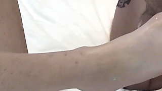 I Convinced My Step Stepsister to Wank My Big Cock with Her Feet
