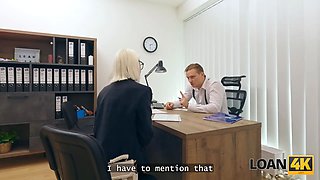 Loan4k. amateur office sex with a bitchy cheater and a loan boss