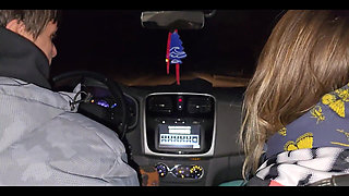 A Double Blowjob in My Friend's Car Dirty Morbid Girls