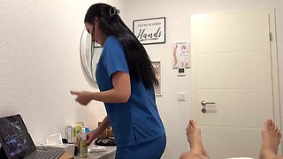 My Stepmom The Masseuse Fixed My Knees - With Her Mouth