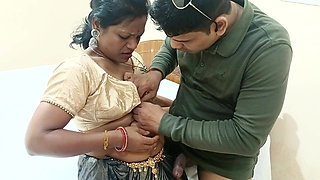 Indian Cute Porn Actress Manisha Bhabhi Hard Blowjob and Hot Fucking inside tight Pussy in Saree sexy Blouse