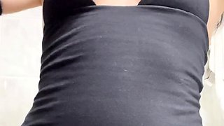 Milf brunette masturbating with toy ass