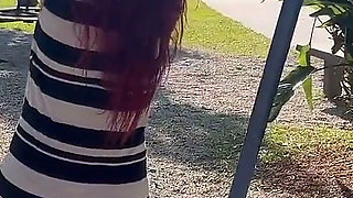 Wife Shows off in Public at the Park!