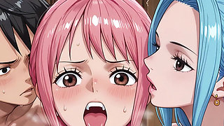 Vivi, Rebecca, and Luffy (op)