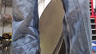 Pissing on Quilt, in Bin, in Jeans, in Panties on Floor - 3 Vids