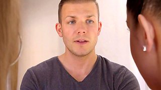 Watch Until He Cums - Anal hardcore while girlfriend is watching