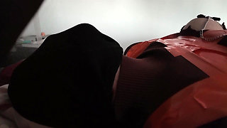 Part 3 - Tape Bondage, Pantyhose Layering, Nipple BDSM, Orgasms