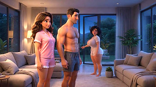 Steamy Weekend Surprise with Alluring Mature Stepmother and Fiancee Loving Approval (ai Generated)