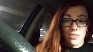 Risky Parking Garage Clit Rubbing Car Masturbation