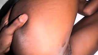 Creamy Pussy Petite Ebony Takes Monster Cock