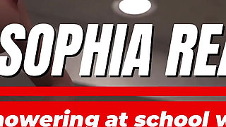 Awam Sophia Real Fuck - When the Water Cut Out Sophia Walked Into the School Bathroom Wet with Need… and Found Clark Waiting