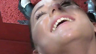 Debut Bukkake for Isabella Bangs