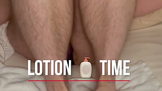Cspot Rubs Lotion on Their Feet