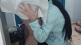 Secret sex between a student girl and a nurse in a medical office