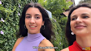Two Cum-covered Beauties Love to Walk in Public - Cumwalk Katty West