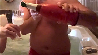 In the Wellness with a chastity cage