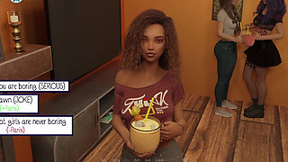 Elmwood University - Kissing the Hot Black Girl at the College Party