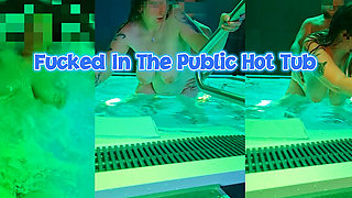 18yo Fan Spotted Me at the Public Spa and Filled Me up in the Hot Tub