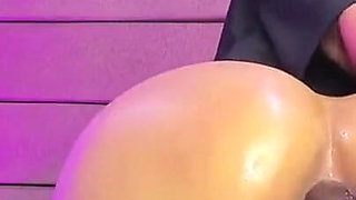 Naked Hard Anal Masturbation in the Room