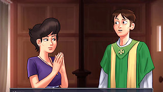 Summertime saga: the nurse helped Johannes