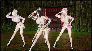 Car Toon - Girls Dancer極楽浄土 - Reika/ryoko/mona/susu