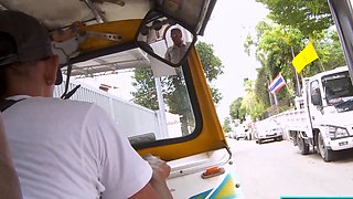 Thai girl with bracers picked up for sex