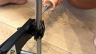 Anal Machine: Petite Wife Tries New Fucking Machine With Her Ass