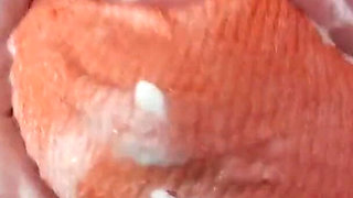 Stepauntie Trisha sploshing on the bed