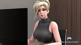 Mercy XXX Secretary (4K Gameplay)